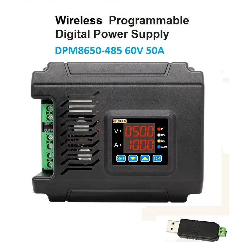 Programmable Dc Power Supply 60V 10A - JUNTEK DPM8650 60V 50A 485 Voltmeter