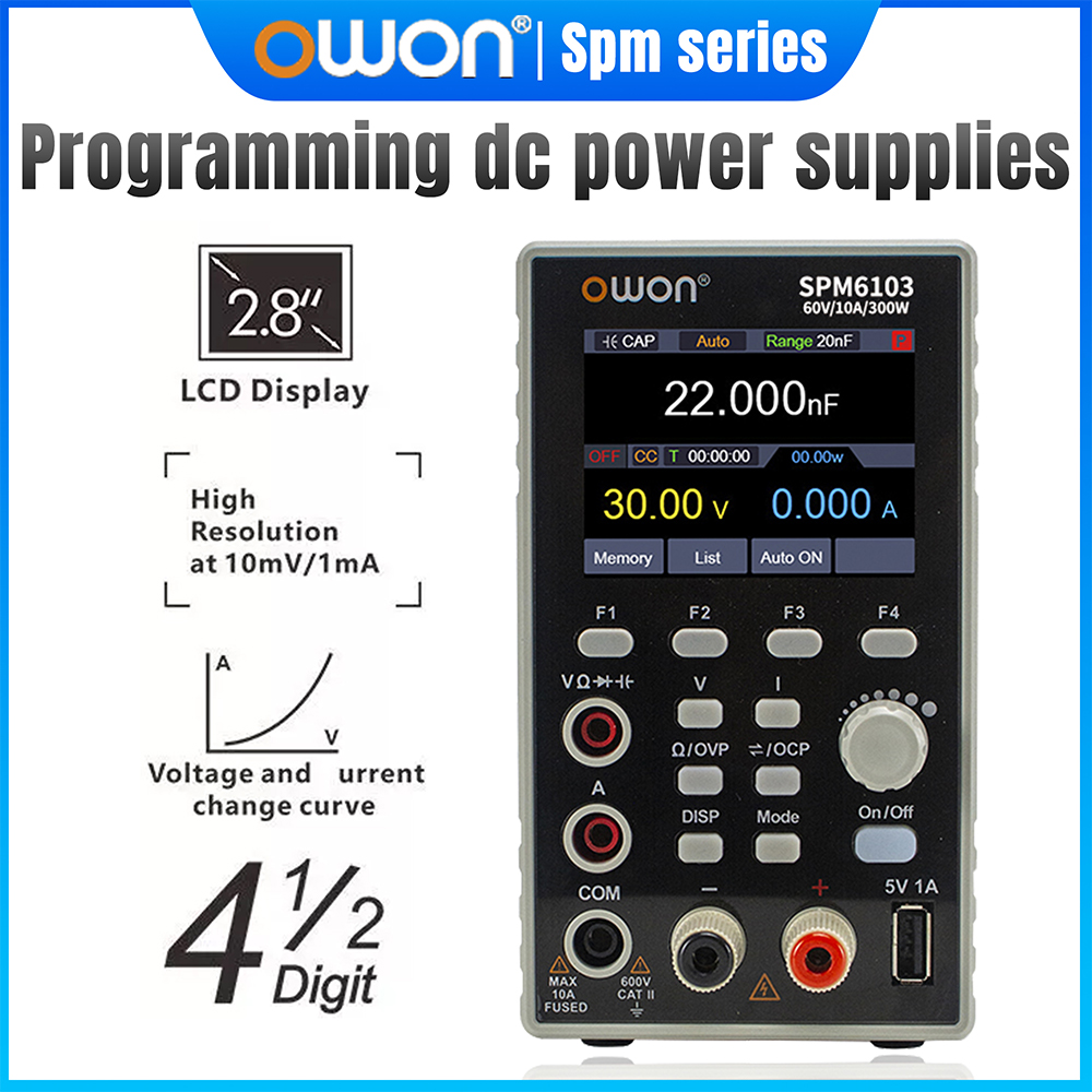 OWON SPM6103 Programmable DC P - огляд і ціна Programmable Dc Power Supply 60V 10A