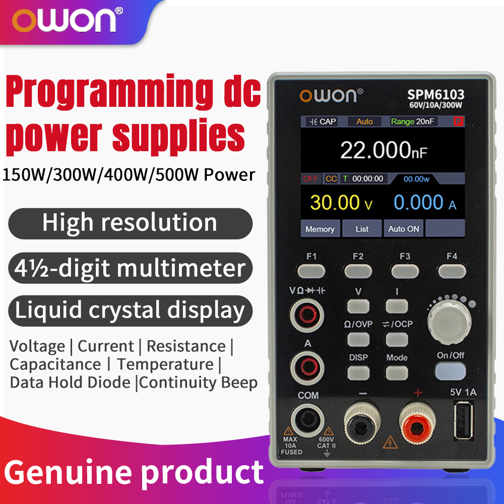 OWON SPM6103 Programmable DC P - огляд і ціна Programmable Dc Power Supply 60V 10A
