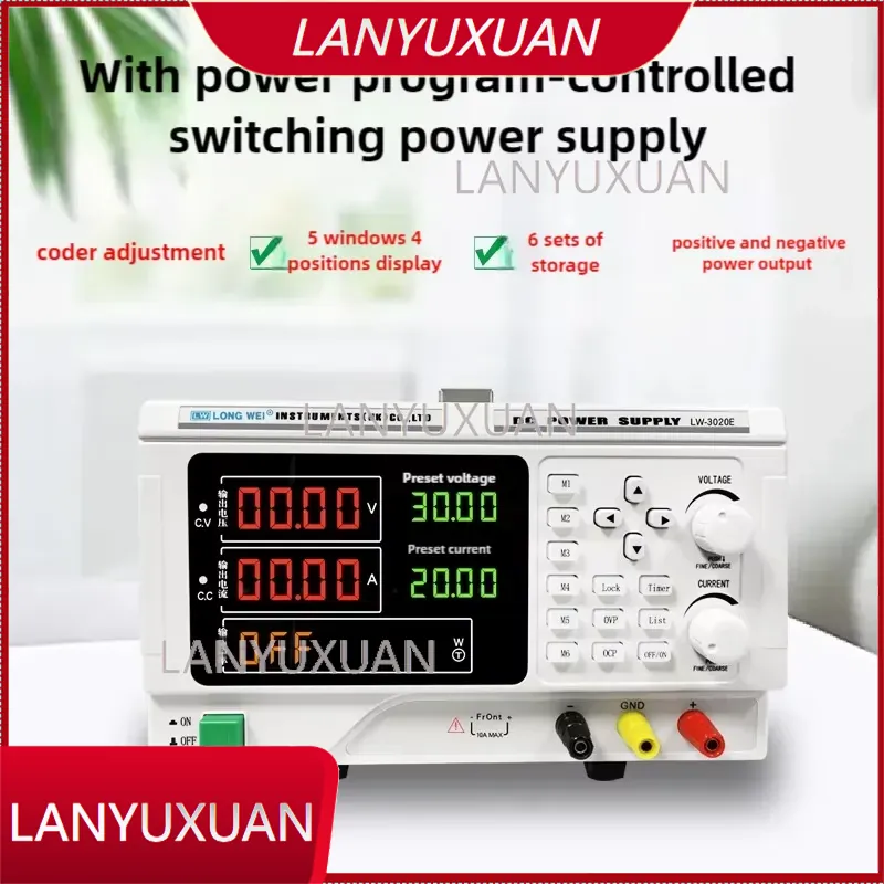 Longwei LW-1560E 900W 15V 30V  - огляд і ціна High Power 60V 20A Bench Power Supply